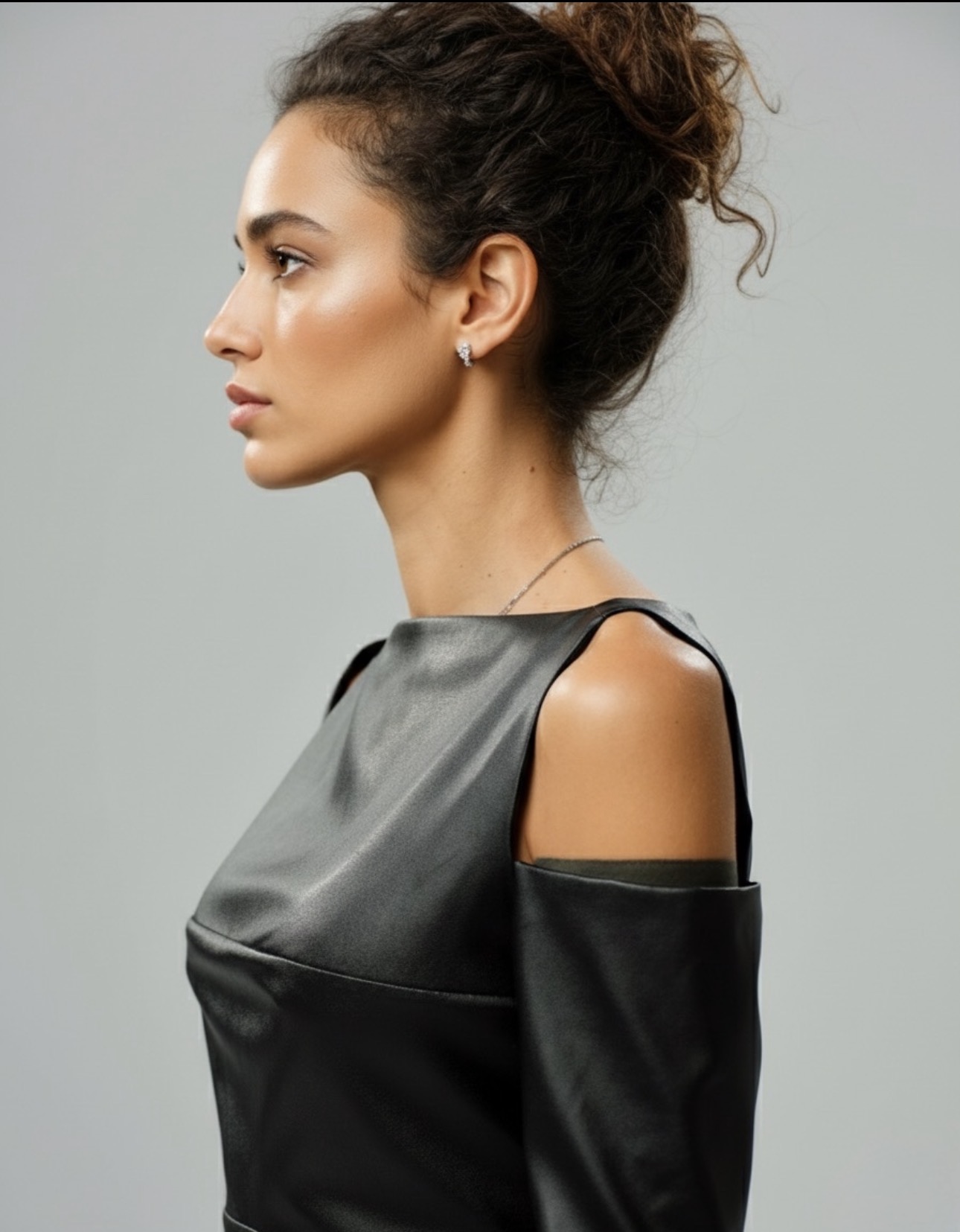 FAUX LEATHER TOP
