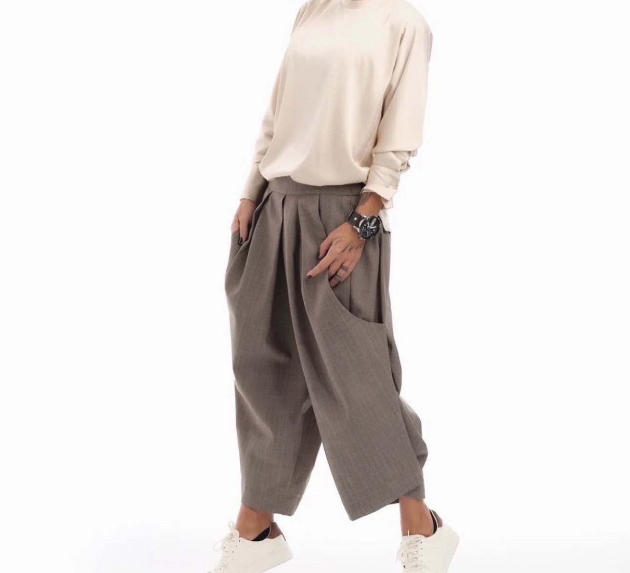 WOOL BROWN PANTS