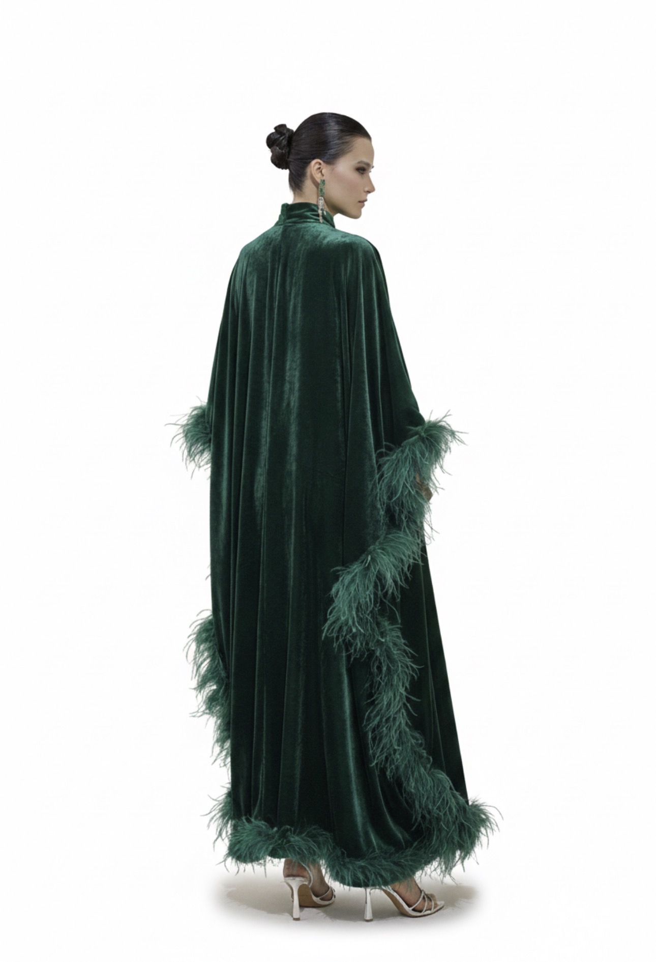 EMERALD FEATHER ABAYA