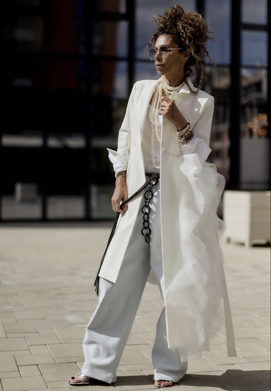 OFF-WHITE TULL DETAIL BLAZER